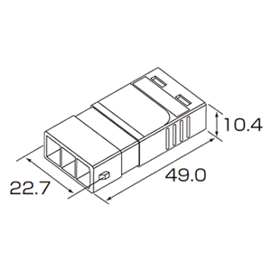 寸法：レセプタクルコネクタ